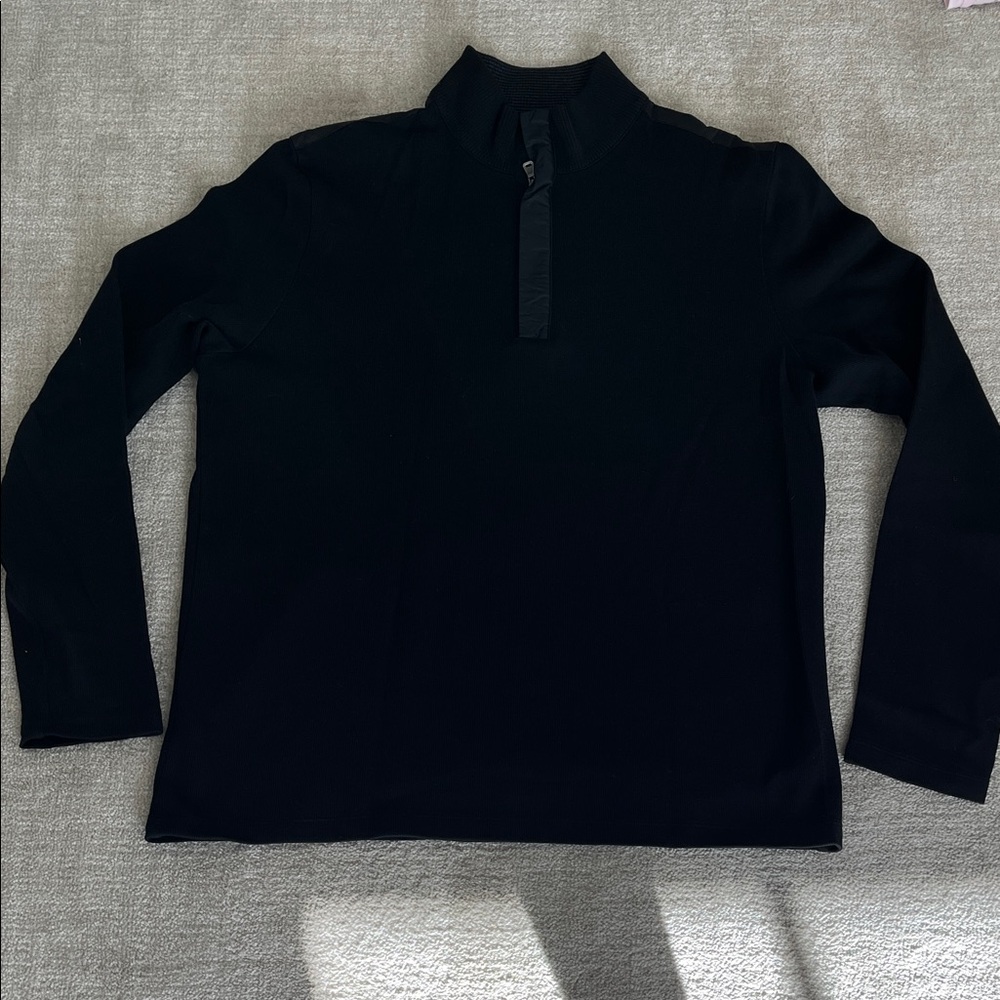 Hugo Boss Men's Black Zip-Up Sweater